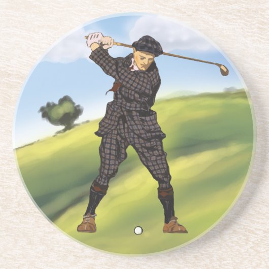 kijk Periode golfer drink onderzetter (Voorkant)