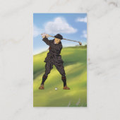  kijk Periode Golfer GolfVisitekaartjes Visitekaartje (Achterkant)