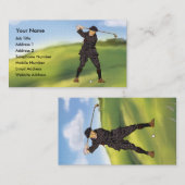  kijk Periode Golfer GolfVisitekaartjes Visitekaartje (Voorkant / Achterkant)