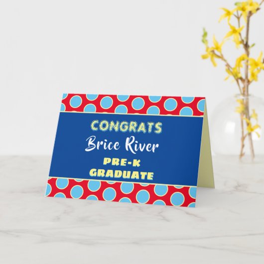 Kijk! Pre-K afstuderen kaart (Gele Bloem)