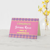 Kijk! Pre-K afstuderen kaart (Gele Bloem)