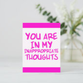 KIJK QUOTES IN MIJN ONGESCHIKTE DENKEN BRIEFKAART (Staand voorkant)