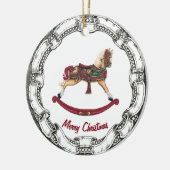  kijk-Rockpaard Keramisch Ornament (Links)