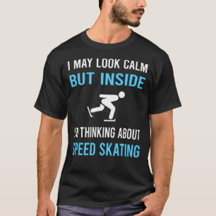 Kijk rustig schaatsen Schaats schaatser T-shirt