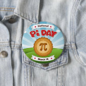 Kijk scherp op Pi Day Ronde Button 4,0 Cm (In situ)