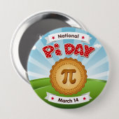 Kijk scherp op Pi Day Ronde Button 4,0 Cm (Voorkant /achterkant)