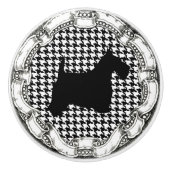  Kijk Schotse Terrier Keramische Knop (Voorkant)