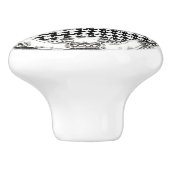  Kijk Schotse Terrier Keramische Knop (Zijkant)