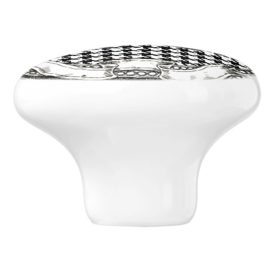  Kijk Schotse Terrier Keramische Knop (Zijkant)