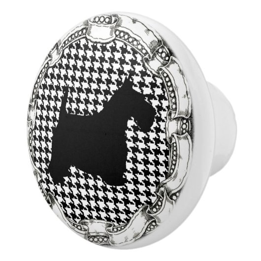  Kijk Schotse Terrier Keramische Knop (Rechts)