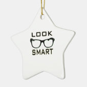 Kijk slim keramisch ornament (Links)