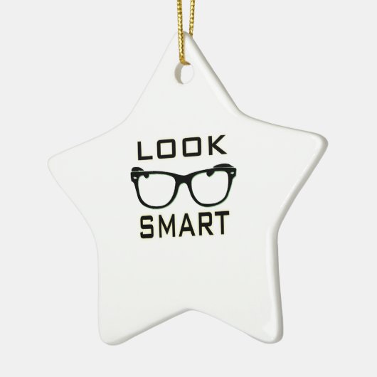 Kijk slim keramisch ornament (Links)