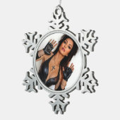 Kijk sneeuwvlokker ornament (Rechts)