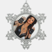 Kijk sneeuwvlokker ornament (Voorkant)