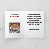 Kijk Spill Truck Driver Grappige Verjaardag Kaart (Binnen)