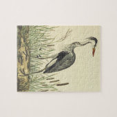 kijk, Tall Standing Bird, Cattails Legpuzzel (Horizontaal)