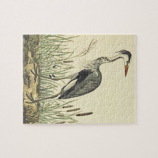  kijk, Tall Standing Bird, Cattails Legpuzzel (Horizontaal)