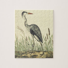 kijk, Tall Standing Bird, Cattails Legpuzzel