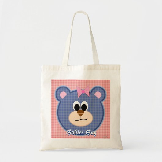 Kijk Teddy Bear Babies Bag (roze) Tote Bag (Voorkant)