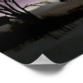 "Kijk terug." Border Collie Poster (Hoek)