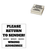 "KIJK TERUG NAAR VERZENDING!" "KORTE ADRESSEE" RUBBERSTEMPEL (Gestempeld)