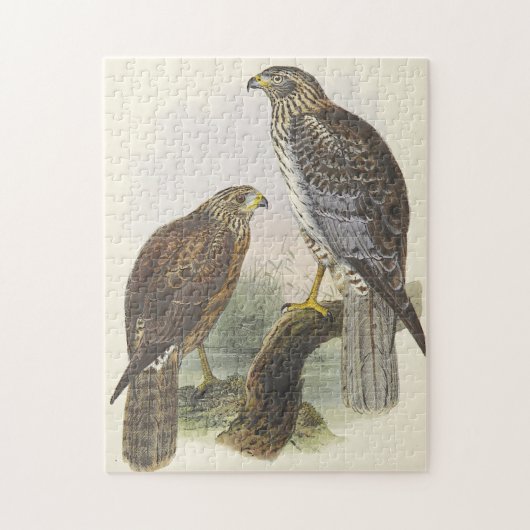 kijk, twee vogels puzzel legpuzzel (Verticaal)