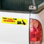 Kijk tweemaal naar scooters bumpersticker (Op Truck)
