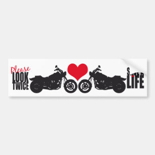 Kijk tweemaal ・ Red een leven Bumpersticker