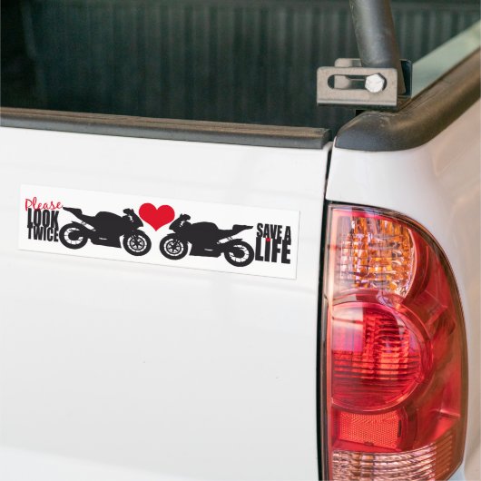 Kijk tweemaal ・ Sparen een Bumpersticker van het L (Op Truck)