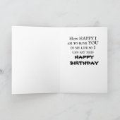 KIJK U IN MIJN LEVEN ZODAT IK "HAPPY BIRTHDAY" KAN KAART (Binnen)