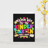 Kijk uit 1e klas hier kom ik terug naar school voo kaart (Gele Bloem)