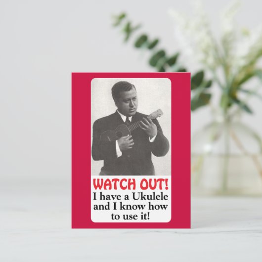 Kijk uit! Briefkaart (Staand voorkant)