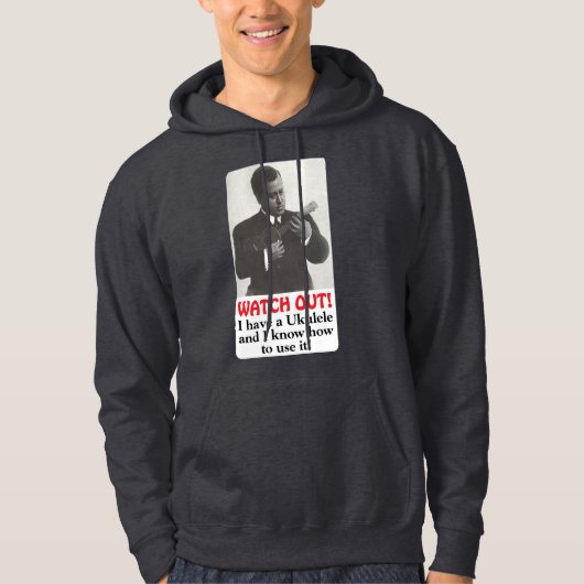 Kijk uit! dark Hoodie (Voorkant)
