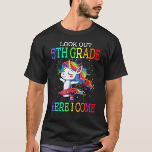 Kijk uit de 5de klas hier ik kom Cute Unicorn Ball T-shirt