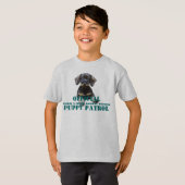 Kijk uit, de puppy patrouille staat erop! t-shirt (Voorkant volledig)