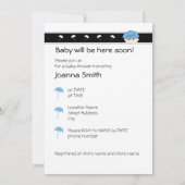 Kijk uit de wereld, hier drum ik. BabyShower-uitno Kaart (Achterkant)