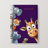 Kijk-uit Dieren Dieren Kinderen Verjaardagsfeestje Button (Voorkant)
