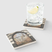 Kijk uit door de Ruin Stenen Onderzetter (Zijkant)