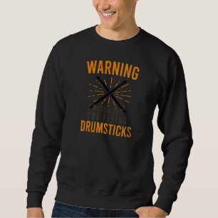 Kijk uit Flying Drumsticks Drummer Trui