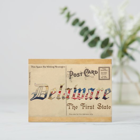 Kijk uit het Oude Briefkaart van Delaware (Staand voorkant)