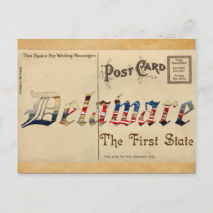  Kijk uit het Oude Briefkaart van Delaware
