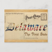 Kijk uit het Oude Briefkaart van Delaware (Voorkant)
