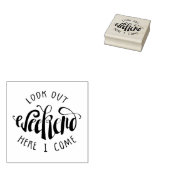 Kijk uit het weekend hier ik kom 2 rubberstempel (Gestempeld)