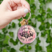 Kijk uit het weekend hier ik kom 2 sleutelhanger (Hand)