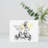 Kijk uit, hier komt Thor! Briefkaart (Staand voorkant)