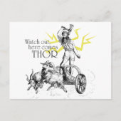 Kijk uit, hier komt Thor! Briefkaart (Voorkant)