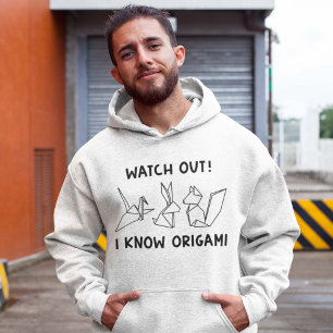 Kijk uit hoe ik Origami ken Hoodie