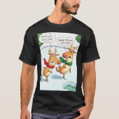 Kijk uit IJsgat - Rendier Kerstmis T-shirt (Voorkant)