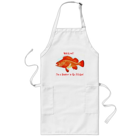 Kijk uit! Ik ben een snapper in de keuken Lang Schort (Voorkant)