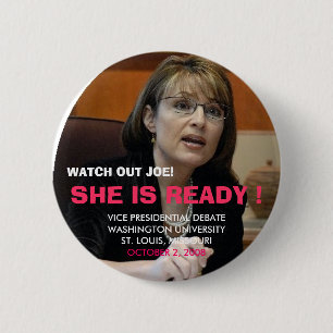 KIJK UIT JOE, VICE PRESIDENTIAL ... RONDE BUTTON 5,7 CM